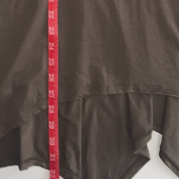 NWOT Logo Lori Goldstein Long Sleeve Dark Camo Green (Almost Brown) Shirt Sz Lg - Picture 9 of 13